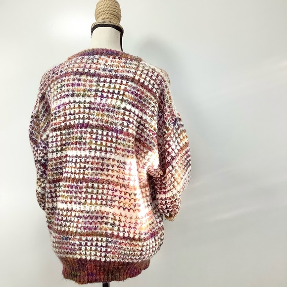 VINTAGE Rainbow Knit Unisex Sweater - Picture 12 of 16